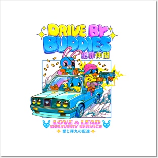 Drive by Buddies Posters and Art